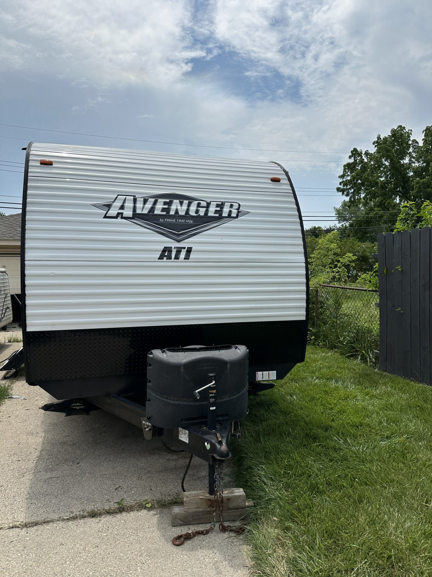 Prime Time Avenger ATI travel trailer purchased by Straight Deal RV